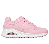 Skechers Girls UNO - Stand on Air Sneaker in Pink, Size 5 | Synthetic
