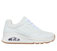 Skechers Girls UNO - Stand on Air Sneaker in White, Size 1.5 | Synthetic