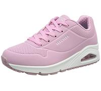 Skechers Girl's Uno Stand on Air Sneaker, Pink Pu Trim, 10 UK Child