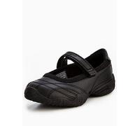 Skechers Girls Velocity Pouty Uniform Mary Jane Trainer - Black, Black, Size 3 Older Black