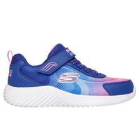 Skechers Girls Waterproof: Bounder - Hydra Cool Sneaker in Navy Blue, Size 1 | Synthetic/Textile