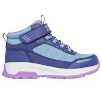 Skechers Girls Waterproof: Storm Blazer - Arctic Mass Sneaker in Navy Blue/Purple, Size 13 | Synthetic/Textile