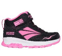 Skechers Girls Waterproof: Storm Blazer - Hydropolis Boots in Black/Hot Pink, Size 11.5 | Synthetic/Textile