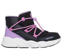 Skechers Girls Waterproof: Turbo Tread Boots in Black, Size 2 | Synthetic/Textile
