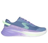 Skechers Girls Wave 92 - Imara Breeze Sneaker in Charcoal/Purple, Size 3 | Synthetic/Textile, Machine Washable
