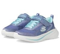 Skechers Girls' Wave 92 Trainers, Silver taupe, 2 UK Child