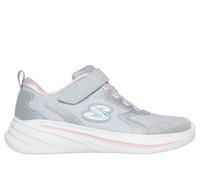 Skechers Girls Wave 92 Sneaker in Light Gray, Size 10.5 | Textile/Synthetic, Machine Washable