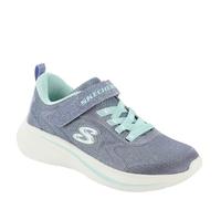 Skechers Girls' Wave 92 Trainers, Silver taupe, 2 UK Child