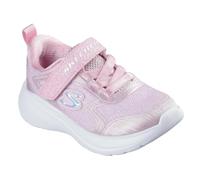 Skechers Wave 92 Sneaker, Light Pink Sparkle Mesh/Trim, 4 UK Child