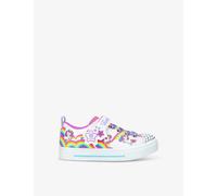 Skechers Girls White/comb Kids Twinkle Sparks Light-up Woven Trainers Eur 33 / 1 Uk Adult