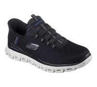 Skechers Slip In Glide Mens BLK Black Mens trainers 233010 in a Plain Textile in Size 10.5