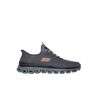 Skechers Glide- Step Noxus Slip- Ins Lace Trainers- Grey, Grey, Size 9, Men Grey
