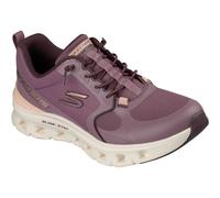 Skechers Glide-Step Pro Textile Womens Plum Mesh/Synthetic/Peach Trim Trainers - Red - Size UK 4