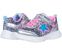Skechers Glimmer Kicks Starlet Shine Sneaker, Silver, 12 UK