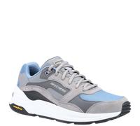 SKECHERS - Global Jogger - Mens Grey & Blue Comfort Trainers - NEW