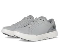 Skechers Go Golf Men's Drive 6 Arch Leather Relaxed Fit Spikeless Golf Shoe Sneaker, Grey, 9.5 UK
