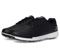 Skechers Men's Waterproof: GO GOLF Tempo Golf Shoes in Black/White, Size 6.5 | Synthetic/Textile