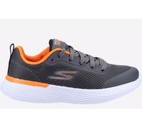 Skechers Go Run 400 V2 Memory Foam Kids | Running Trainers | Charcoal/Orange | UK Size 13