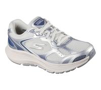 Skechers Women's Go Run Consistent 2.0 Volt Sneaker, Silver Leather/Navy Trim, 5 UK