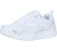 Skechers GO RUN CONSISTENT, Women's Go Run Consistent Slip On Trainers, White (White Leather/Synthetic/Silver Textile Wsl), 6 UK (39 EU)
