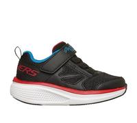 Skechers Go Run Elevate 2.0 Find My Lil Sneaker, Black Textile/Black Synthetic/Red & Blue, 9 UK Child