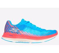 Skechers Go Run Razor Excess Womens Sports Shoes | Running Trainers | Blue/Coral | UK Size 7