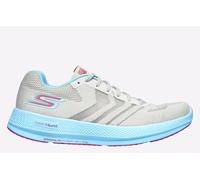 Skechers Go Run Razor+ Womens | Running Trainers | Grey/Aqua/Pink | UK Size 3