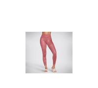 Skechers Performance Go Sculpt Hw Leopard Legging Polyester Women's Pink Sports Leggings M