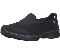Skechers GO WALK 4 - PURSUIT, Women's Slip On, Black (Black Textile/Trim Bbk), 10 UK (43 EU)