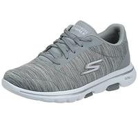 Skechers GO WALK 5 - TRUE, Women's Go Walk 5 - True Trainers, Grey (Gray Textile/Trim Gry), 5 UK (38 EU)