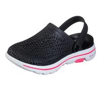 Skechers GO WALK 5, Women's Closed Toe Sandals, Black (Black/White Synthetic Bkw), 5 UK (38 EU)