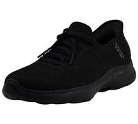 Skechers Women's Hands Free Slip-ins Go Walk 6-Lovely Day Sneaker, Black/Black, 2 UK