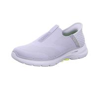 Skechers Go Walk 6 Slip-Ins - Easy On, Grey, 6.5 UK Wide