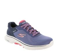 (6 (Adults')) GO WALK 7 - Cosmic Waves | Navy/Coral | Womens Lace Up Trainers