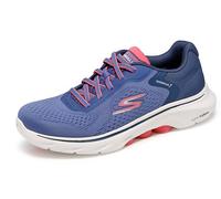 Skechers Go Walk 7 - Cosmic Waves NVCL Navy Coral Womens trainers in a Plain in Size 8