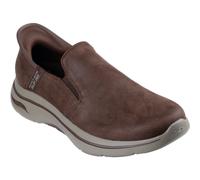 Skechers Go Walk Arch Fit 2.0 Quest Textile Mens Brown Trainers - Size UK 7