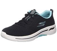 Skechers Go Walk Arch Fit- Unify Black/Aqua 7 W