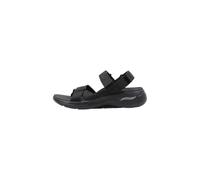Skechers Go Walk Arch Fit Sandal Attract BBK Black Womens Comfortable Sandals in a Plain in Size 5