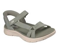 Skechers Women's GO WALK FLEX SANDAL ILLUMINATE Sandals, Sage Textile, 8 UK