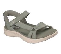 Skechers GO WALK Flex Illuminate Textile Women's Sage Sandals - UK 8