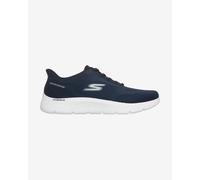Skechers GO WALK Flex - Master slip-ins shoes navy blue white - 44.5