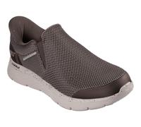 Skechers Men's Go Walk Flex Ojai Slip-in Trainers, Khaki Textile, 12 UK