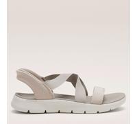 Skechers Go Walk Flex Glimmer Up Slip-Ins Sandals Midnight Blue White Women - 41