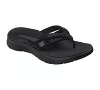 Skechers GO WALK Flex Sandal Lindsey Women's Toe Separator 41 EU Vegan with Goga Mat® Footbed & Ultra GO® Cushioning, Lightweight Sandals with Rhinestone Details