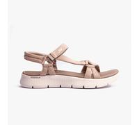 Skechers GO Walk Flex Sandal-Sublime Womens Textile Touch Fasten Taupe Sandals