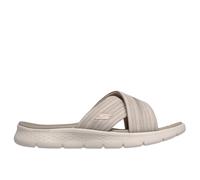 Skechers Go Walk Flex Sandal Womens Flat Sandals Dark Taupe, Black, 7