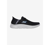 Skechers Men's Slip-ins GO WALK Flex Hands Up – Vegan, Machine Washable, Black/Grey UK 10