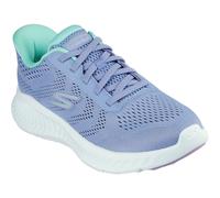 Skechers Women's Go Walk Now Khloe Slip-in Trainers, Blue Textile/Green Trim, 5 UK