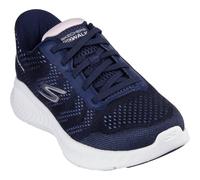 Skechers Women's Go Walk Now Khloe Sneaker, Navy Textile/White Trim, 3 UK