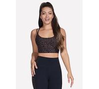 Skechers Go Walk Print Sports Bra, Leopard, Size L, Women Leopard